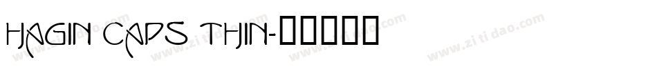 Hagin Caps Thin字体转换